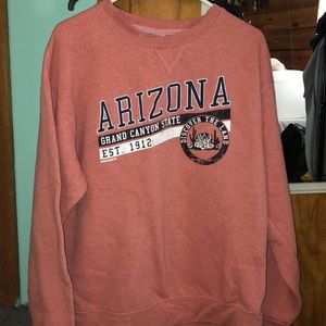 Coral crew neck Arizona sweatshirt